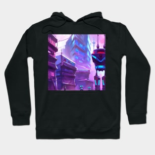 Synthwave city of the future Hoodie